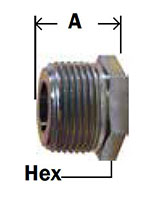 BG Steel Hex Bushing Diagram